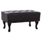 Piano Stool T.Chesterfield EMMA HM226.01 PU dark brown 80x44x39Hcm image 1