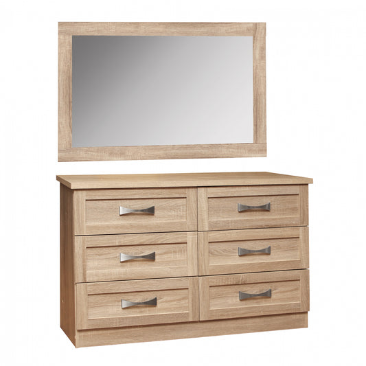 Toilet Drawer with mirror Sonama HM10172.02 120x40x76 cm. image 1