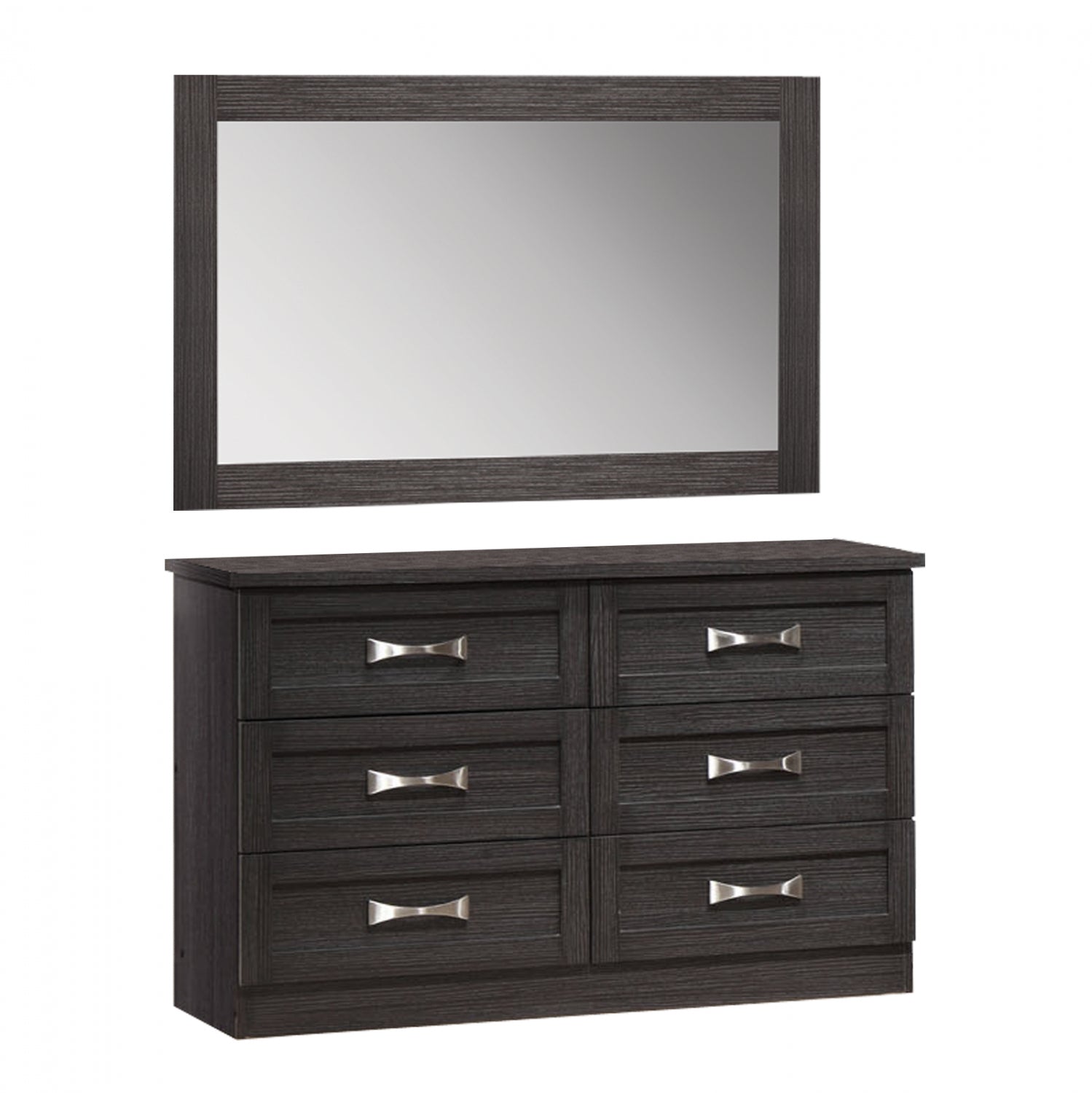 Bedroom Toilet -Drawer with mirror Zebrano HM10172.01 120x40x76 cm. image 1