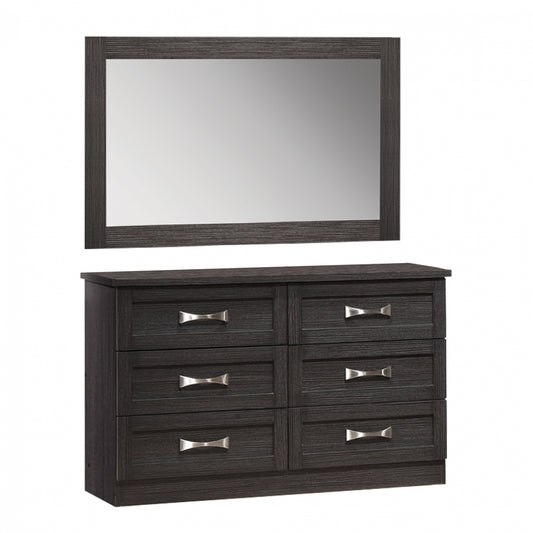 Bedroom Toilet -Drawer with mirror Zebrano HM10172.01 120x40x76 cm. image 1