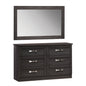 Bedroom Toilet -Drawer with mirror Zebrano HM10172.01 120x40x76 cm. image 1