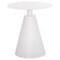 OUTDOOR ROUND SIDE TABLE SERA HM6270.02 ALUMINUM IN WHITE Φ50x56Hcm. image 1
