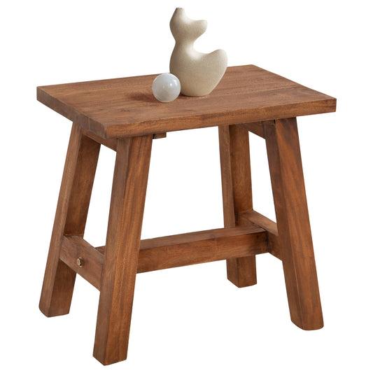 SIDE TABLE/STOOL RANCH HM7902 MAHOGANY WOOD IN NATURAL COLOR 49,5x24,5x45,5Hcm. image 1