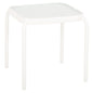 OUTDOOR SIDE TABLE SQUARE DIDO HM5975.02 METAL IN WHITE-GLASS 40x40x40Hcm. image 1