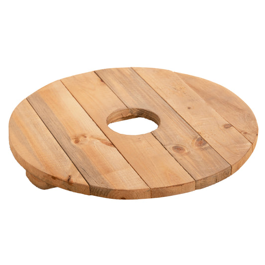 ROUND TABLE FOR BEACH UMBRELLA Φ40 PINE WOOD WITH SUPPORT RIBS HM6108 image 1