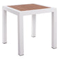 Aluminum Table HM5403.01 White with Polywood 45Χ45Χ45,5 image 1