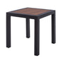 Aluminum Table HM5403.02 Grey with Polywood 45Χ45Χ45,5 image 1