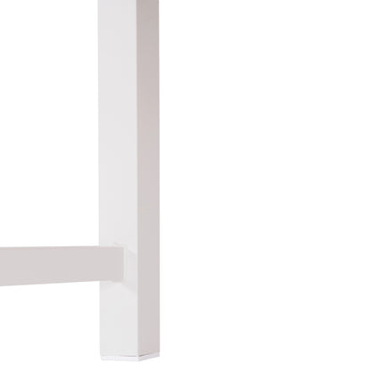 OUTDOOR ALUMINUM TABLE GOBAR HM6060.01 WHITE WITH WOOD-LIKE TABLETOP 240Χ105Χ75Hcm.