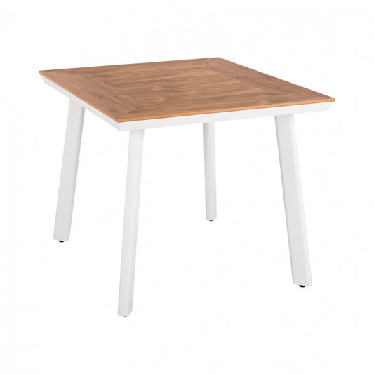 Aluminum Table with Polywood HM5563.01 White 80x80x72 image 1