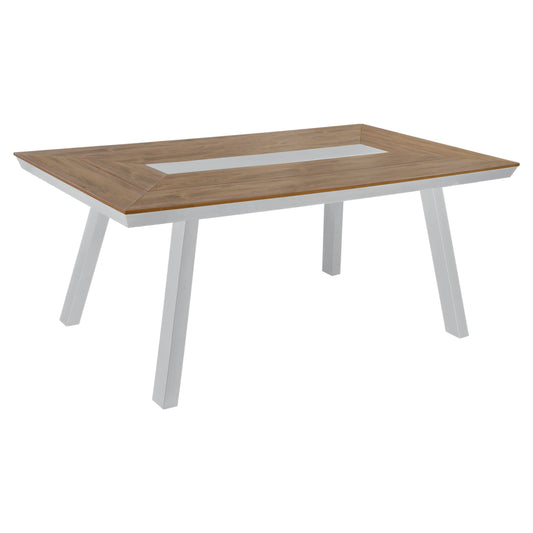 Aluminum Table with Polywood 200x100 White HM5131.11 image 1