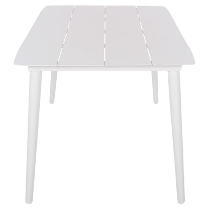 ALUMINUM RECTANGULAR TABLE JEROM HM6058.01 WHITE 180X90X74Hcm.