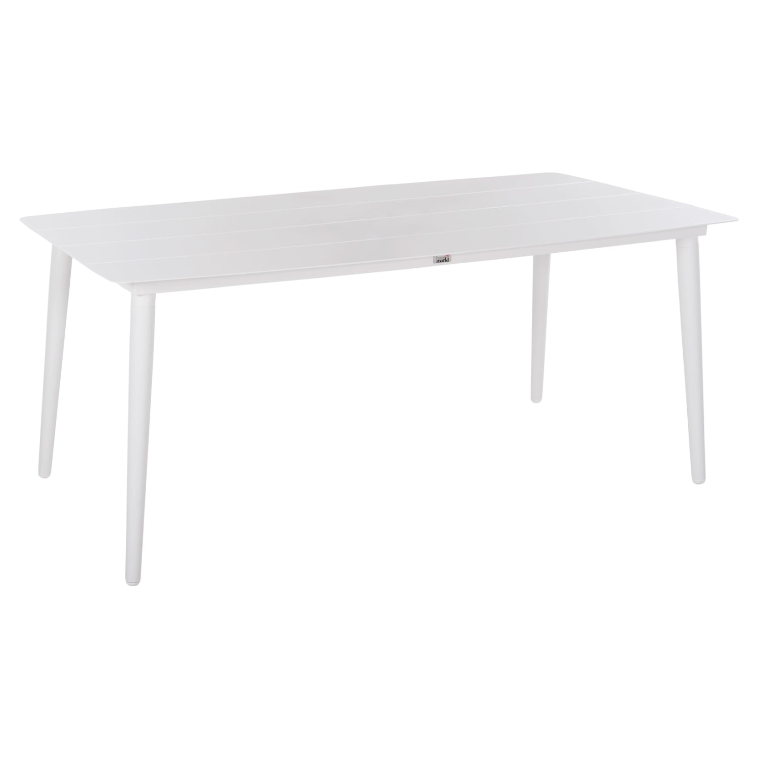 ALUMINUM RECTANGULAR TABLE JEROM HM6058.01 WHITE 180X90X74Hcm. image 1