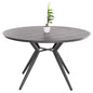 ROUND ALUMINUM TABLE HIGER HM6290.01 GREY Φ126x74Hcm. image 1