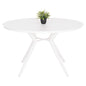 OUTDOOR TABLE ROUND HIGER HM6290.02 WHITE ALUMINUM Φ126Χ74Hcm. image 1