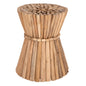 SIDE TABLE ROUND COOTER HM9792 TEAK BRANCHES IN NATURAL Φ37x50Hcm. image 1