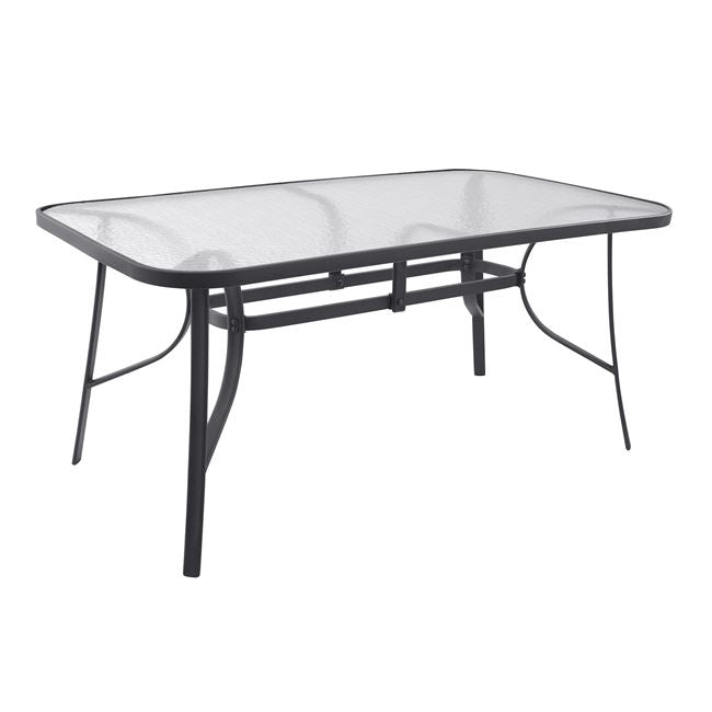 Table Bruno Metallic Grey 160Χ90Χ72 HM5074.01 image 1