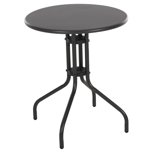OUTDOOR ROUND TABLE LINO HM5973.01 METALLIC IN GREY Φ60x70Hcm. image 1