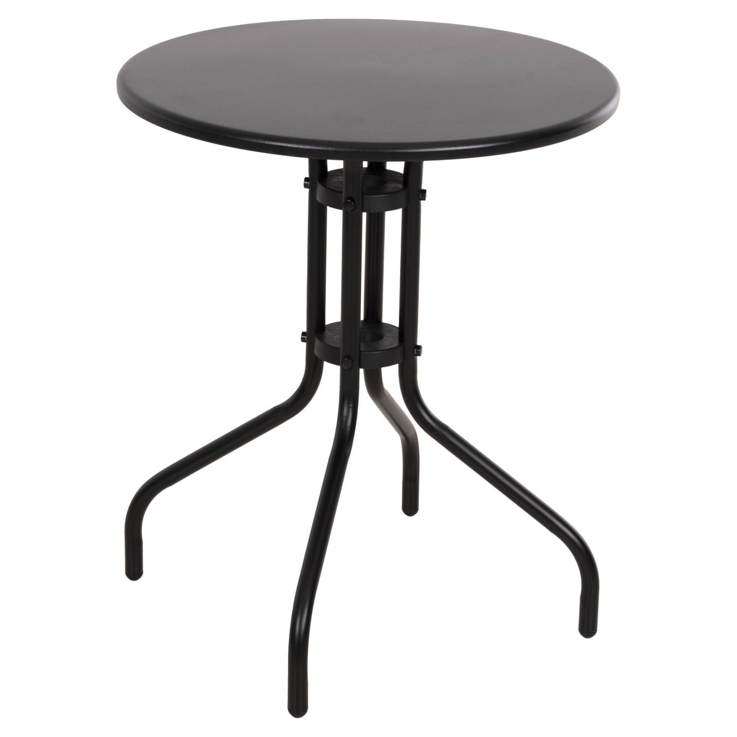 OUTDOOR ROUND TABLE BLACK HM5973.03 METALLIC IN BLACK Φ60x70Hcm. image 1