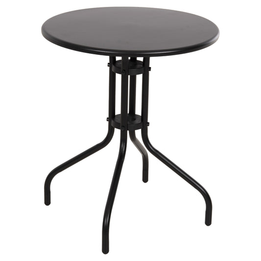 OUTDOOR ROUND TABLE BLACK HM5973.03 METALLIC IN BLACK Φ60x70Hcm. image 1
