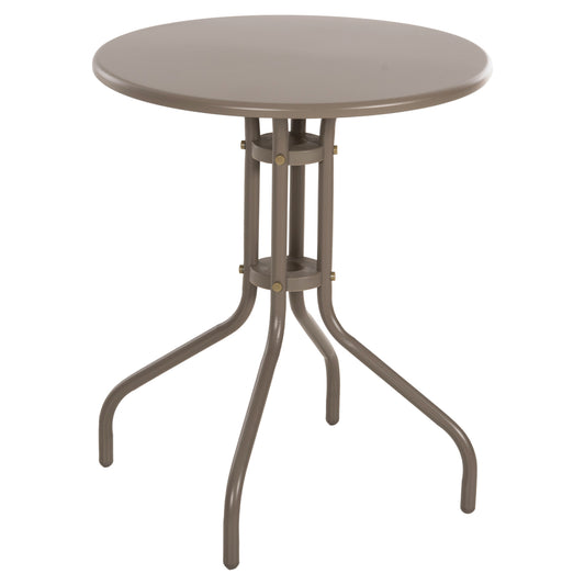 OUTDOOR ROUND TABLE LINO HM5973.04 METALLIC IN CHAMPAGNE COLOR Φ60x70Hcm. image 1