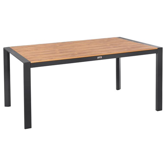 OUTDOOR DINING TABLE GOYA HM6059.03 ALUMINUM IN ANTHRACITE & POLYWOOD TABLETOP 160X80Χ75Hcm. image 1