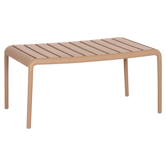 OUTDOOR COFFEE TABLE KORVER HM6334.04 POLYPROPYLENE IN CAPPUCCINO 100x60x46Hcm. image 1
