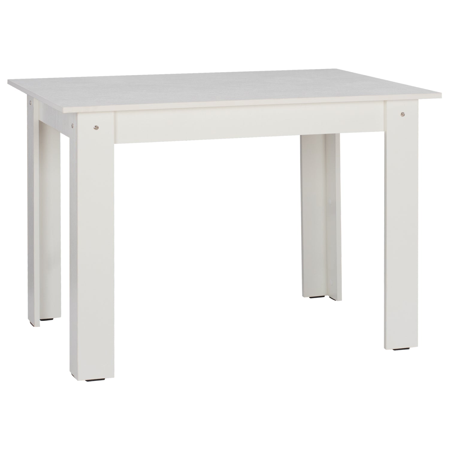 HM2429.03 kitchen table KELVIN, white, melamine, 140x80x77 image 1