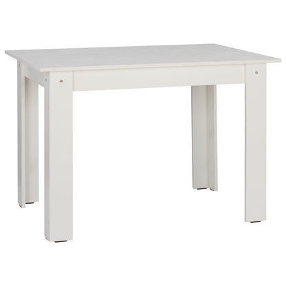 HM2429.03 kitchen table KELVIN, white, melamine, 140x80x77 image 1