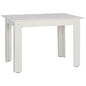 HM2429.03 kitchen table KELVIN, white, melamine, 140x80x77 image 1