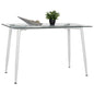 DINING TABLE WHITE METAL LEGS -GLASS HM8498.03 120X70X75H image 1