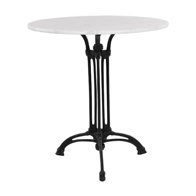 Table with 3 legs base from iron HM5609 with marble  Round 60x73cm image 1