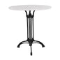 Table with 3 legs base from iron HM5609 with marble  Round 60x73cm image 1