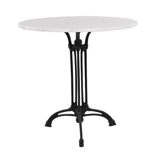 Table with 3 legs Base from cast iron with Marble '70x74cm image 1
