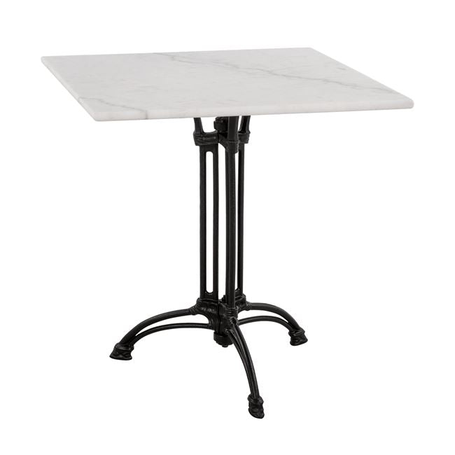 Table with 3 legs from cast iron HM5611 with marble 70x70 image 1