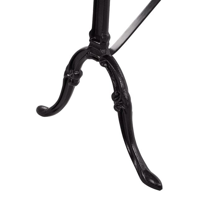 Table with base from cast iron HM440 with marble oval 120x59x72