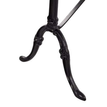 Table with base from cast iron HM440 with marble oval 120x59x72