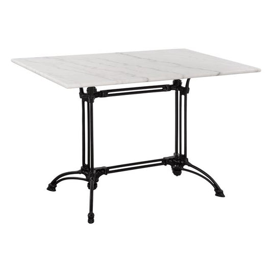 Table with 2 legs Base from cast iron HM5612 with marble 110x70 image 1