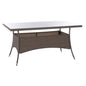 ΤΡΑΠΕΖΙ ΜΕΤΑΛΛΙΚΟ MINSK RATTAN ΓΚΡΙ HM5507.01 150x90x75Υ εκ. image 1