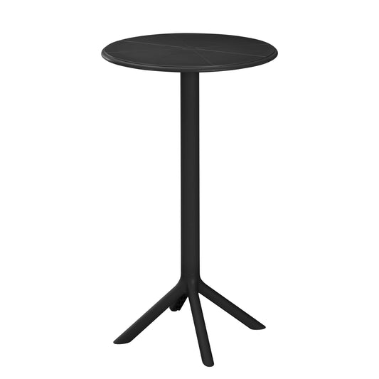 BAR TABLE ROUND TERRIN HM6126.12 POLYPROPYLENE BLACK Φ61x107Hcm. image 1