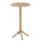 BAR TABLE ROUND TERRIN HM6126.14 POLYPROPYLENE CAPPUCCINO Φ61x107Hcm. image 1