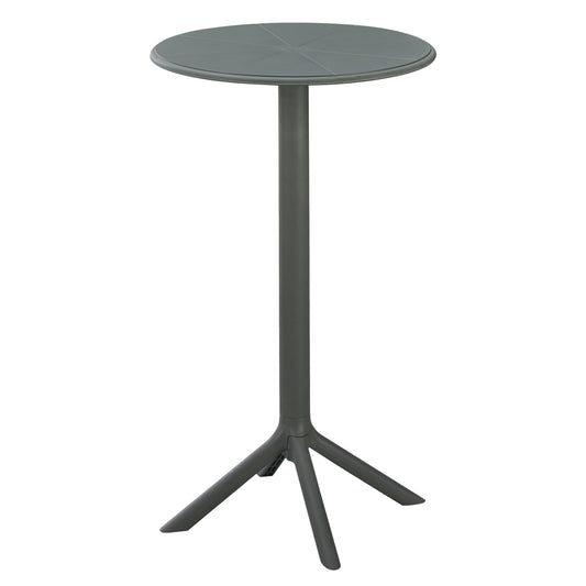 BAR TABLE ROUND TERRIN HM6126.15 POLYPROPYLENE IN DARK OLIVE GREEN Φ61x107Hcm. image 1