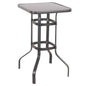 BAR TABLE SQUARE FIGGY HM6066.01 METALLIC GREY-TEMPERED GLASS 60x60x100Hcm. image 1