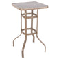BAR TABLE SQUARE FIGGY HM6066.04 METALLIC CHAMPAGNE-COLORED-TEMPERED GLASS 60x60x100Hcm. image 1