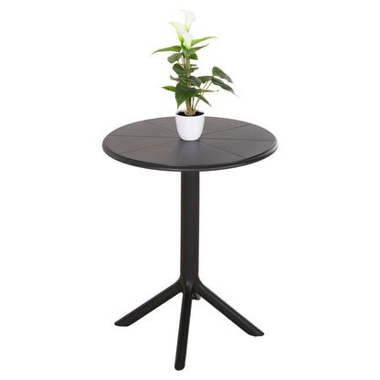 ROUND POLYPROPYLENE TABLE TERRIN HM6124.12 BLACK Φ60x75Hcm. image 1