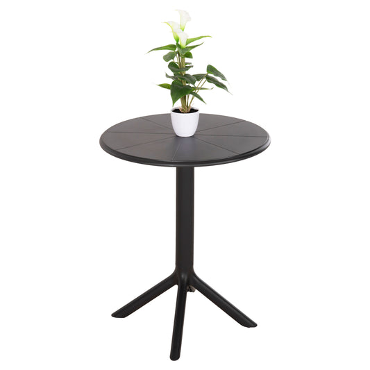 ROUND POLYPROPYLENE TABLE TERRIN HM6124.12 BLACK Φ60x75Hcm. image 1