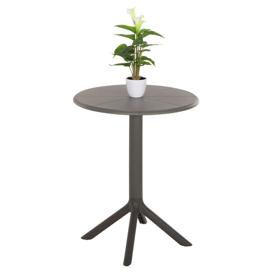ROUND POLYPROPYLENE TABLE TERRIN HM6124.15 OLIVE GREEN Φ60x75Hcm. image 1