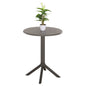 ROUND POLYPROPYLENE TABLE TERRIN HM6124.15 OLIVE GREEN Φ60x75Hcm. image 1