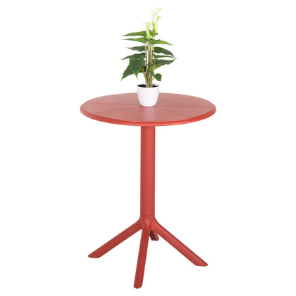 ROUND POLYPROPYLENE TABLE TERRIN HM6124.16 RED Φ61x77Hcm. image 1