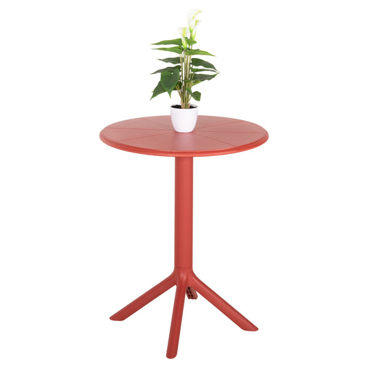 ROUND POLYPROPYLENE TABLE TERRIN HM6124.16 RED Φ61x77Hcm. image 1
