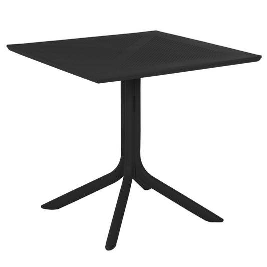 OUTDOOR POLYPROPYLENE SQUARE TABLE LUNAR HM5930.12 BLACK 80x80x75Hcm. image 1